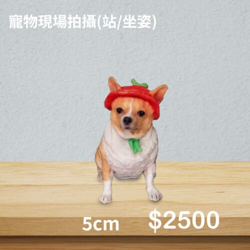 3D寵物公仔(單隻坐/站姿)-5公分