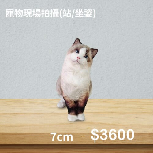 3D寵物公仔(單隻坐/站姿)-7公分